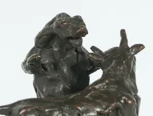 John Verhagen - Bronzen beeld, Bull and Bear (Effectenbeurs) kopen? Bied vanaf 200!