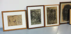 Janus Nuiten - Lot van 5 unieke werken op papier, Dieren / figuren kopen? Bied vanaf 75!