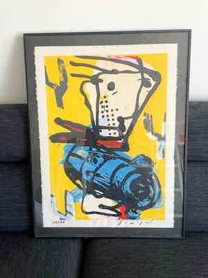 Herman Brood - Grote zeefdruk verkocht voor € 365!