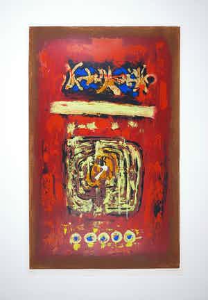 Hans Vanhorck - Zeefdruk, Labyrinth verkocht voor € 35!