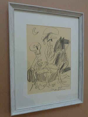 Anton Martineau - FIGURATIE / ORIGINEEL WERK / 43x33cm / KADER / SIG kopen? Bied vanaf 45!