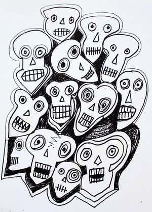 Ernst Vijlbrief - Pentekening verkocht voor € 50!