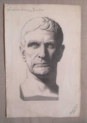 Niet of onleesbaar gesigneerd - Tekening Lucius Junius Brurus kopen? Bied vanaf 10!