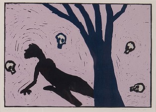 Koos Lukkien - Linosnede - gesigneerd r.o. - oplage 11/130 ex. - 1993 kopen? Bied vanaf 5!