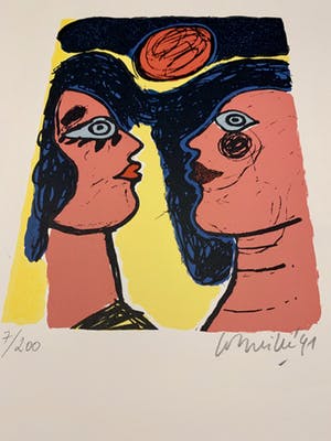 Corneille - Quatre petites scenes d'ete (Portfolio met 4 zeefdrukken) kopen? Bied vanaf 475!