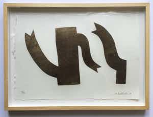 Klaas Gubbels - teerdruk 'Bruine kan ’ - 2018 - oplage 40 - ingelijst verkocht voor € 375!