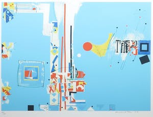 Sam Middleton - Zeefdruk, Harmonics - Ingelijst kopen? Bied vanaf 35!