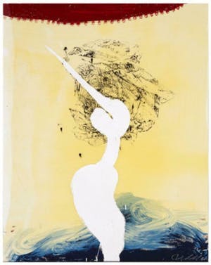 Julian Schnabel - Bandini (his foe pursued) - handbeschilderde zeefdruk met epoxy kopen? Bied vanaf 1750!