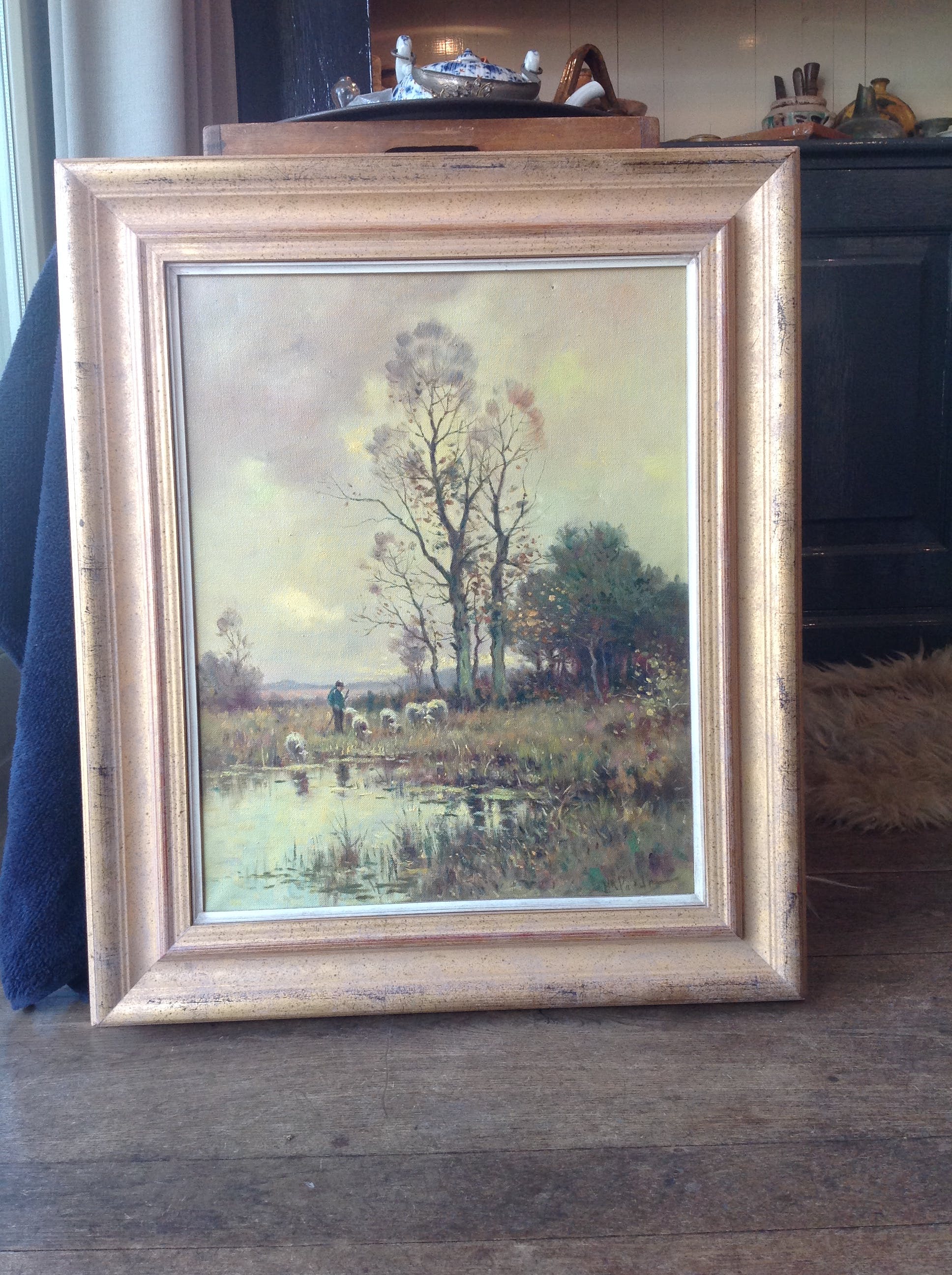 Henk Poeder - Herder met schaapskudde kopen? Bied vanaf 75!