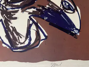 Karel Appel - Jules in het dorp, 1961 - Kunstenaarsafdruk - Lithografie kopen? Bied vanaf 1600!