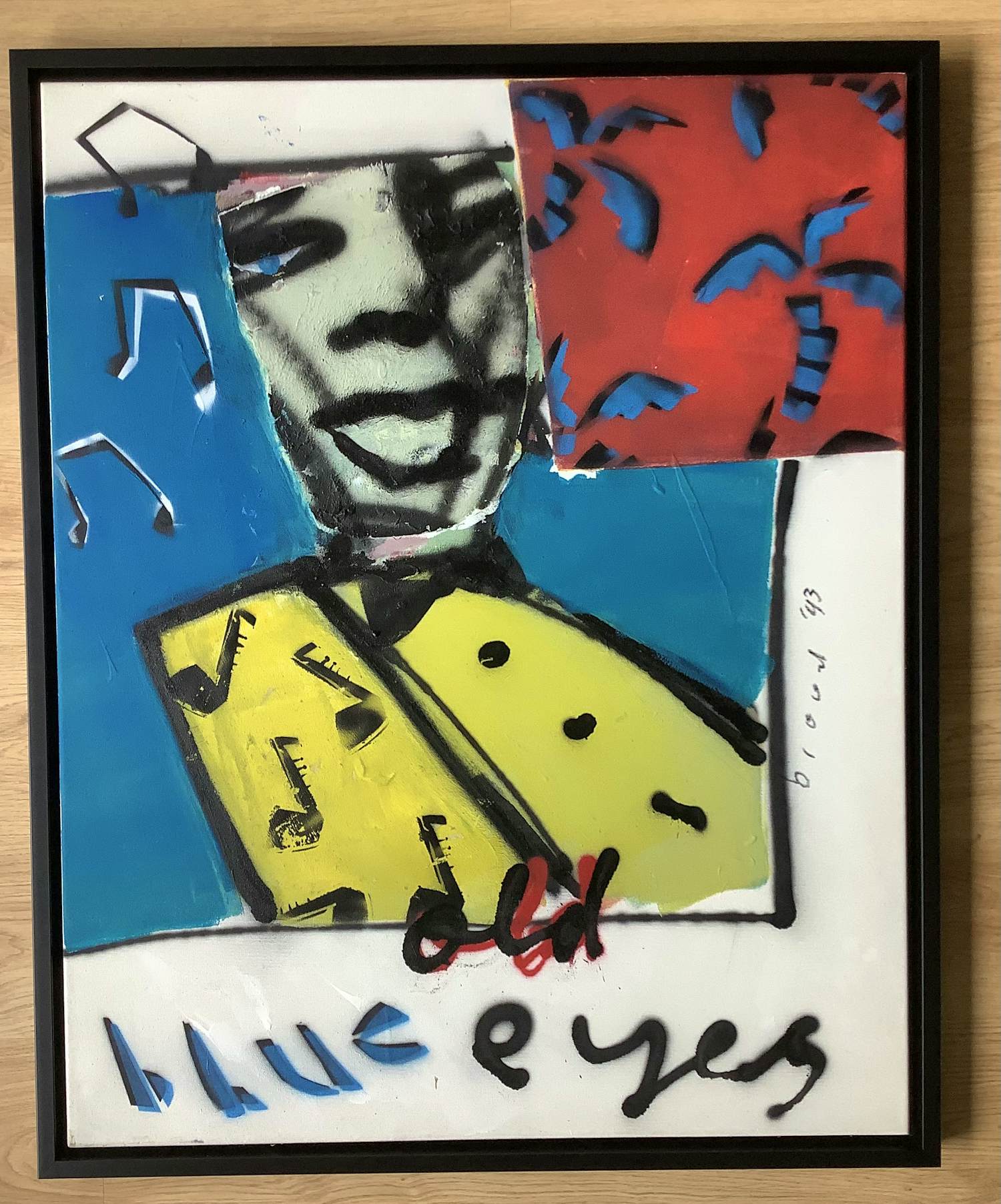 Herman Brood - "Old Blue eyes", hommage aan Frank Sinatra verkocht voor € 3750!