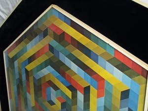 Curiosa - (Naar) Victor Vasarely : Herdenkingsmaquette 1979 , Samenwerking OBN en VAGWW kopen? Bied vanaf 75!