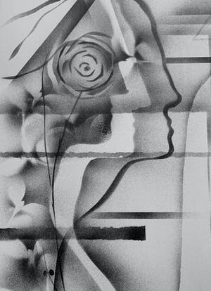 Gislain Dussart - Composition with Rose kopen? Bied vanaf 19!