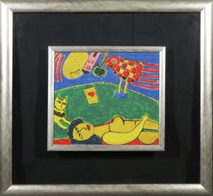 Corneille - Terragravure, Eternal Song of Summer III - Ingelijst kopen? Bied vanaf 200!