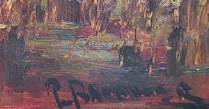 Peter Brouwer - Landschap in warme kleuren kopen? Bied vanaf 180!