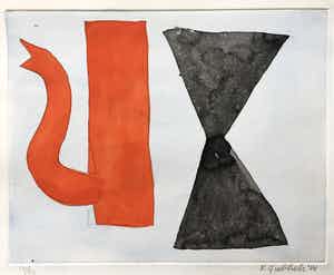 Klaas Gubbels - ets met aquarel ingekleurd ‘Soestdijk’ - 2014 verkocht voor € 275!