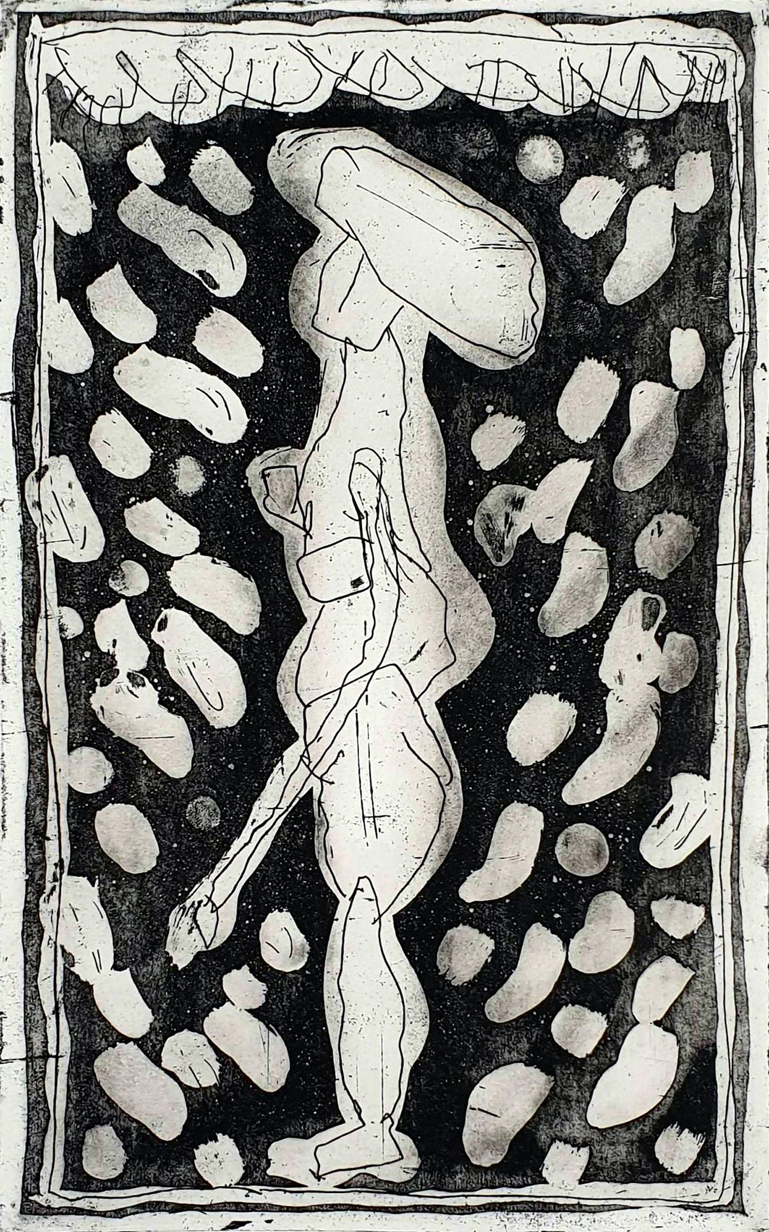 Lucebert - Ets: Paradijs & gedicht (1981) verkocht voor € 150!