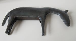 Niet of onleesbaar gesigneerd - naïef plaatstalen paard kopen? Bied vanaf 1!