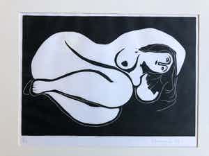 Eddy Gheress - liggend naakt verkocht voor € 65!