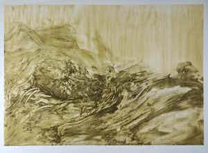 Hans van der Pennen - Litho, Ziektebed verkocht voor € 1!