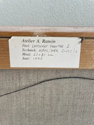 Adolfo Ramon Torcal - Landschap Drenthe I kopen? Bied vanaf 1200!