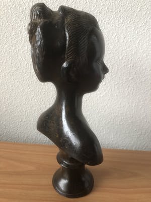 Brons (Onbekend) - Prachtige buste op voetje kopen? Bied vanaf 35!