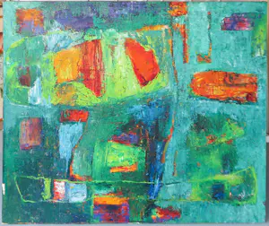 Rik Berkhout - Olieverf op doek, Green Water (zeer groot) kopen? Bied vanaf 100!