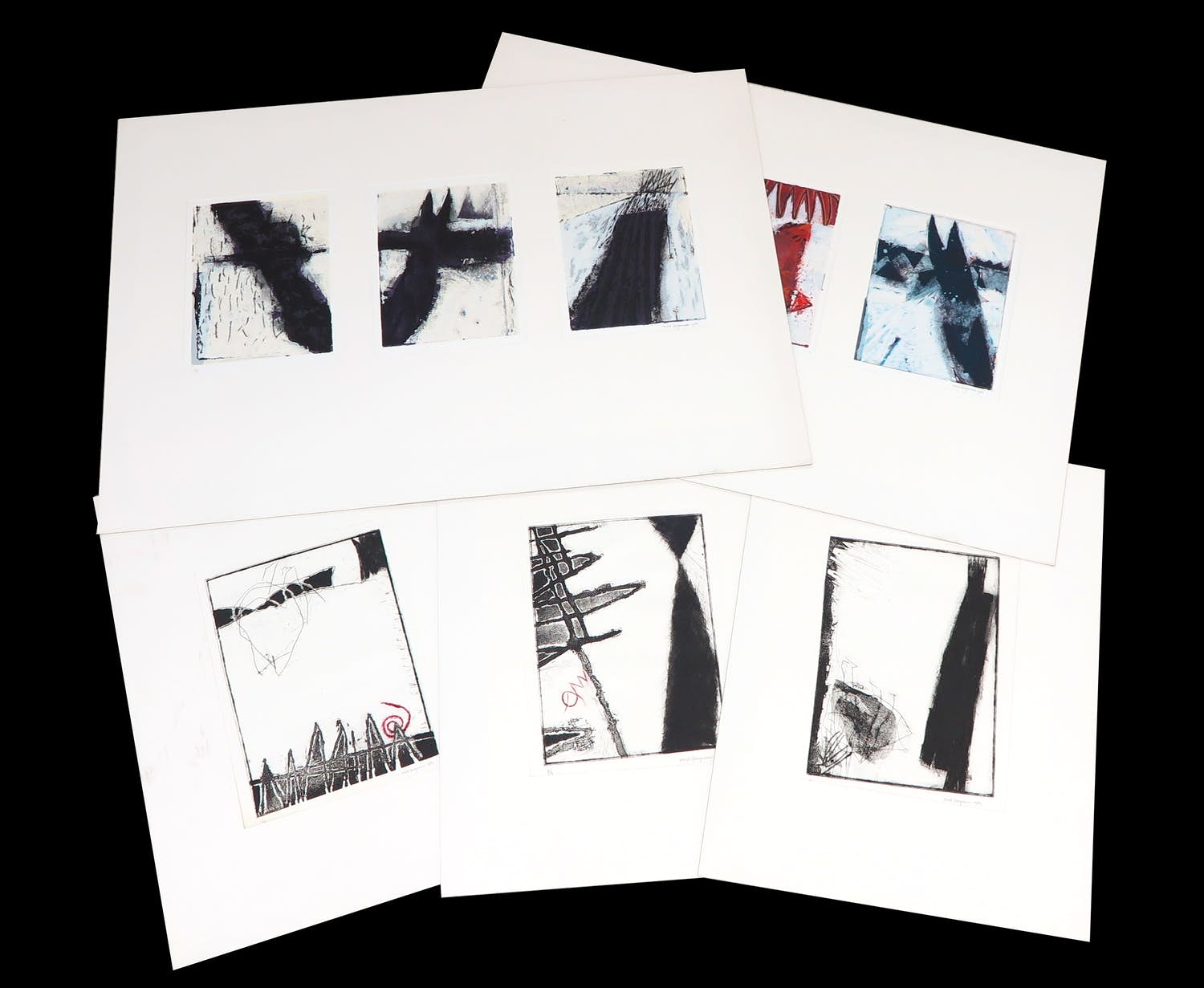 Ernst Bergmans - Lot van 5 grafische werken op papier kopen? Bied vanaf 1!
