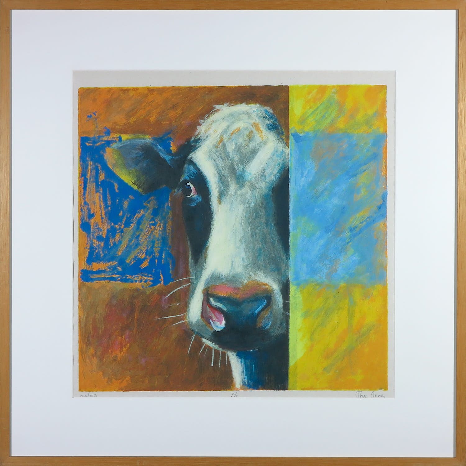 Theo Onnes - Zeefdruk, Els - Ingelijst verkocht voor € 50!