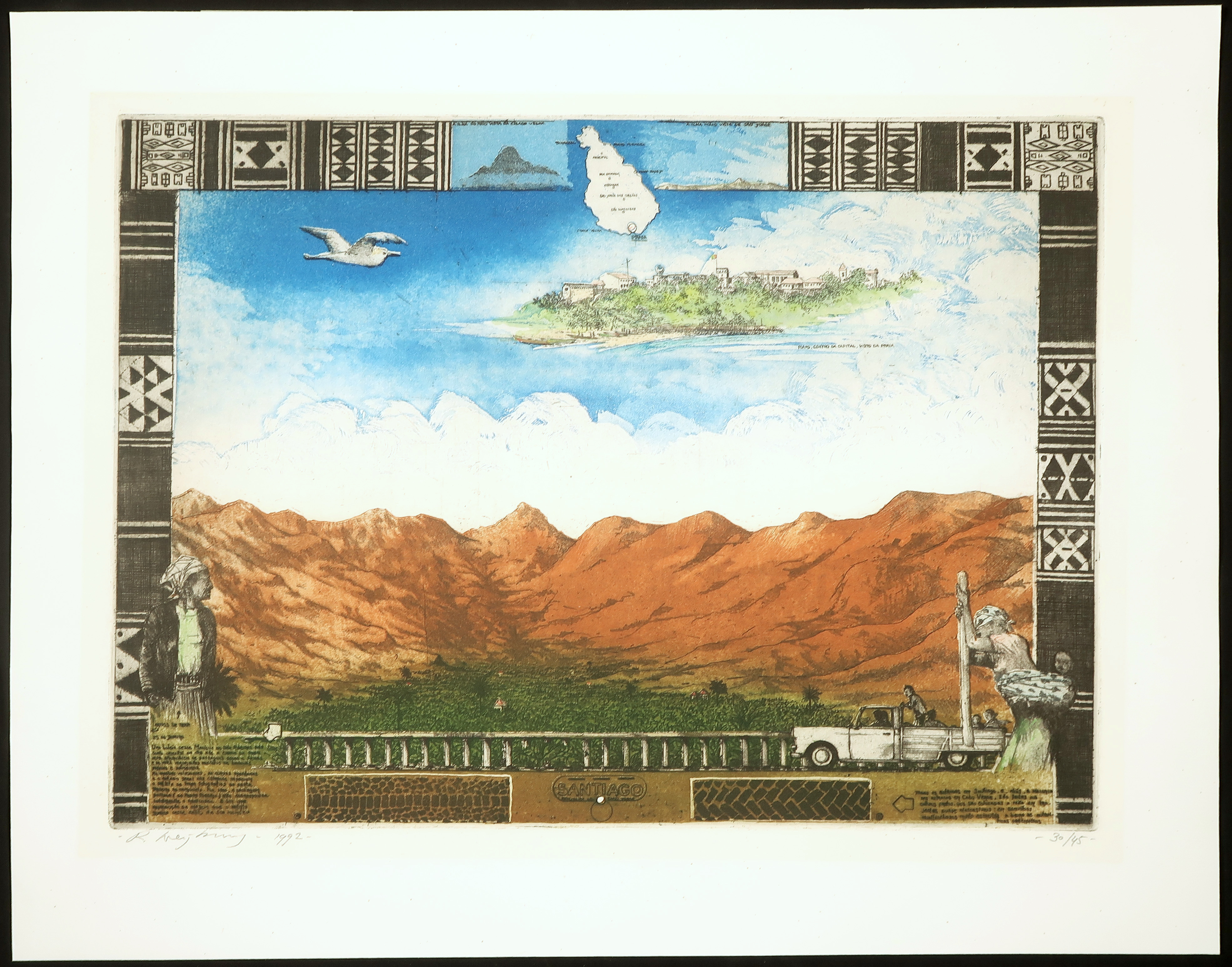 Rolf Weijburg - Ets en aquatint, Santiago kopen? Bied vanaf 40!