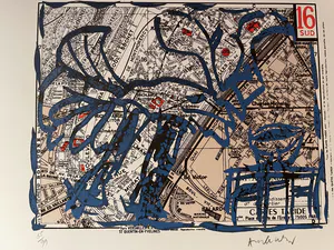 Pierre Alechinsky - Paris - 16e Arrondissement Sud kopen? Bied vanaf 600!