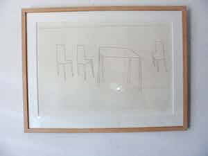 Klaas Gubbels - Zeefdruk - uit de serie Verlegen Schaduwen verkocht voor € 70!