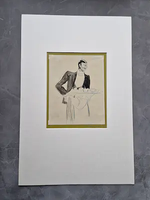 Jan Sluijters - omstreeks 1910 - karikaturale gem. techniek - "ober" - gesigneerd monogram "JS" kopen? Bied vanaf 178!