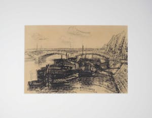 Wim Steijn - Krijttekening, Parijs kopen? Bied vanaf 50!