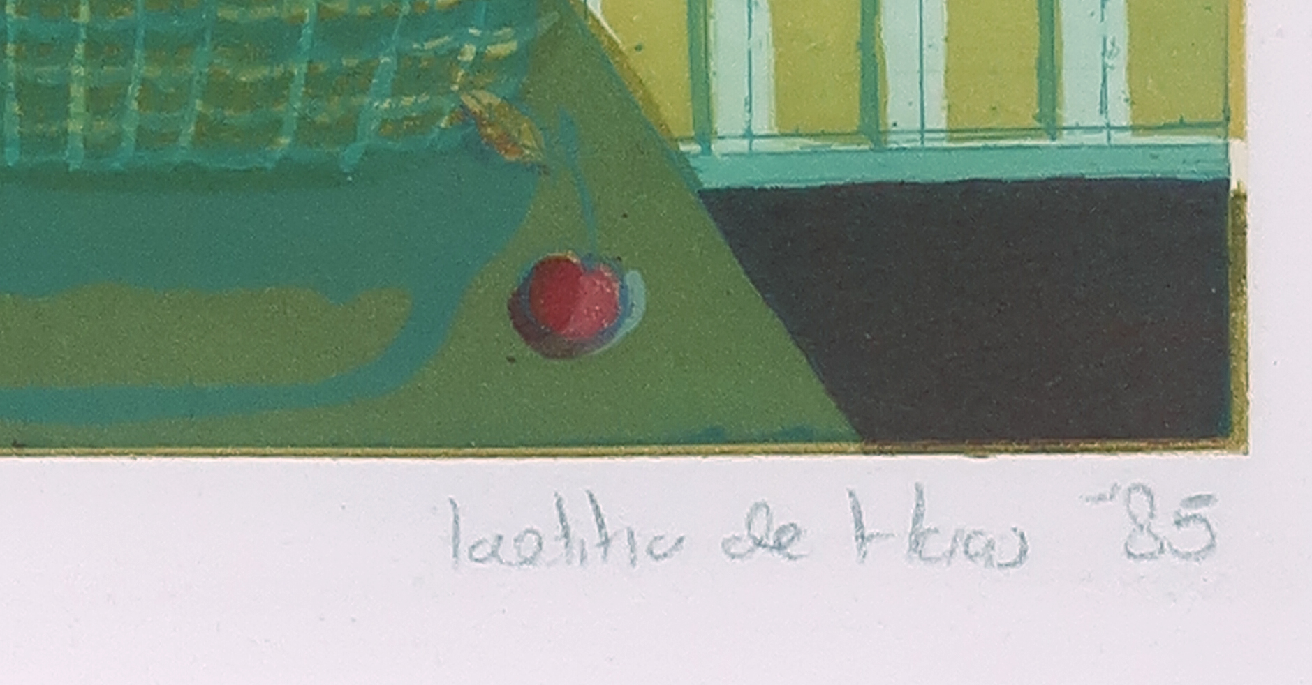 Laetitia de Haas - Ets en aquatint, Le soleil - Ingelijst kopen? Bied vanaf 35!