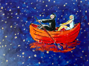 Jacques Tange - "Miroir" acryl/papier/board uit 2010 kopen? Bied vanaf 350!