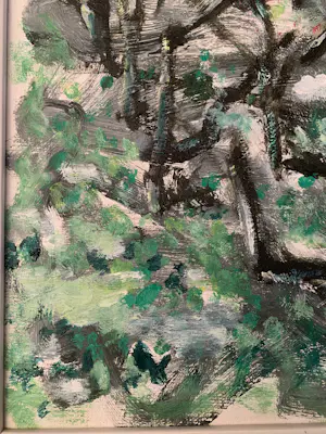 Jan Sikkens - Zonder titel (bloeiende boomgaard) 1988 kopen? Bied vanaf 29!