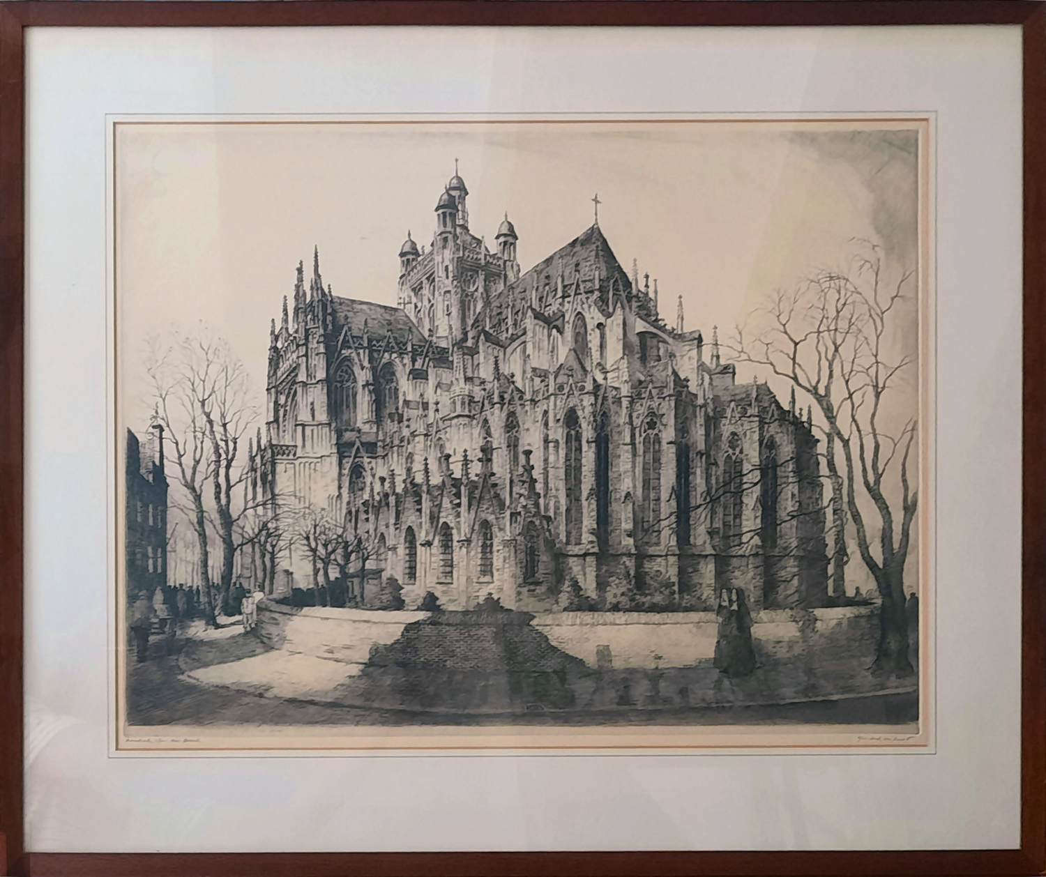 Hendrik de Laat - mooie scherpe ETS - Basiliek Sint-Jan Den Bosch - GROOT - 25672 vendu pour 135€ !