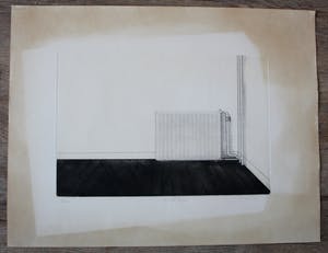 Ernst Blok - Ets: Radiator in vertrek - 1972 kopen? Bied vanaf 20!