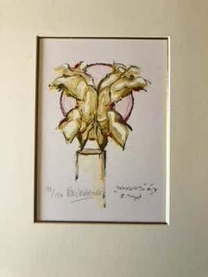 Kees Verkade - zeefdruk 'Dansers' verkocht voor € 85!