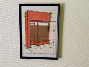 Christo - Orange store front kopen? Bied vanaf 300!