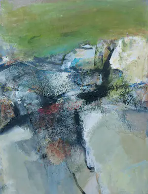 Masha Trebukova - Olieverf op doek met structuur, Abstracte compositie kopen? Bied vanaf 200!