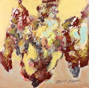 Bert Braam - Acryl op doek, Zonder titel verkocht voor € 60!