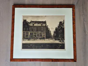 Willem Witsen - Ets, Joden Houttuinen Amsterdam - gesigneerd kopen? Bied vanaf 495!