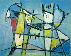 Jan Roede - Litho, Abstracte compositie verkauft für € 100!