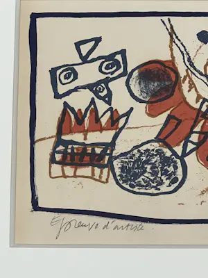 Corneille - Antieke ingelijste litho, Journée Féérique / Feeric Day, 1971 kopen? Bied vanaf 1200!