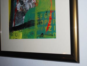 George Struikelblok - gemengde techniek 2012 - mooi ingelijst kopen? Bied vanaf 75!