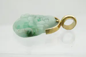 46 - Gedeeltelijk 18 karaat geel gouden hanger met lachende buddha kopen? Bied vanaf 120!