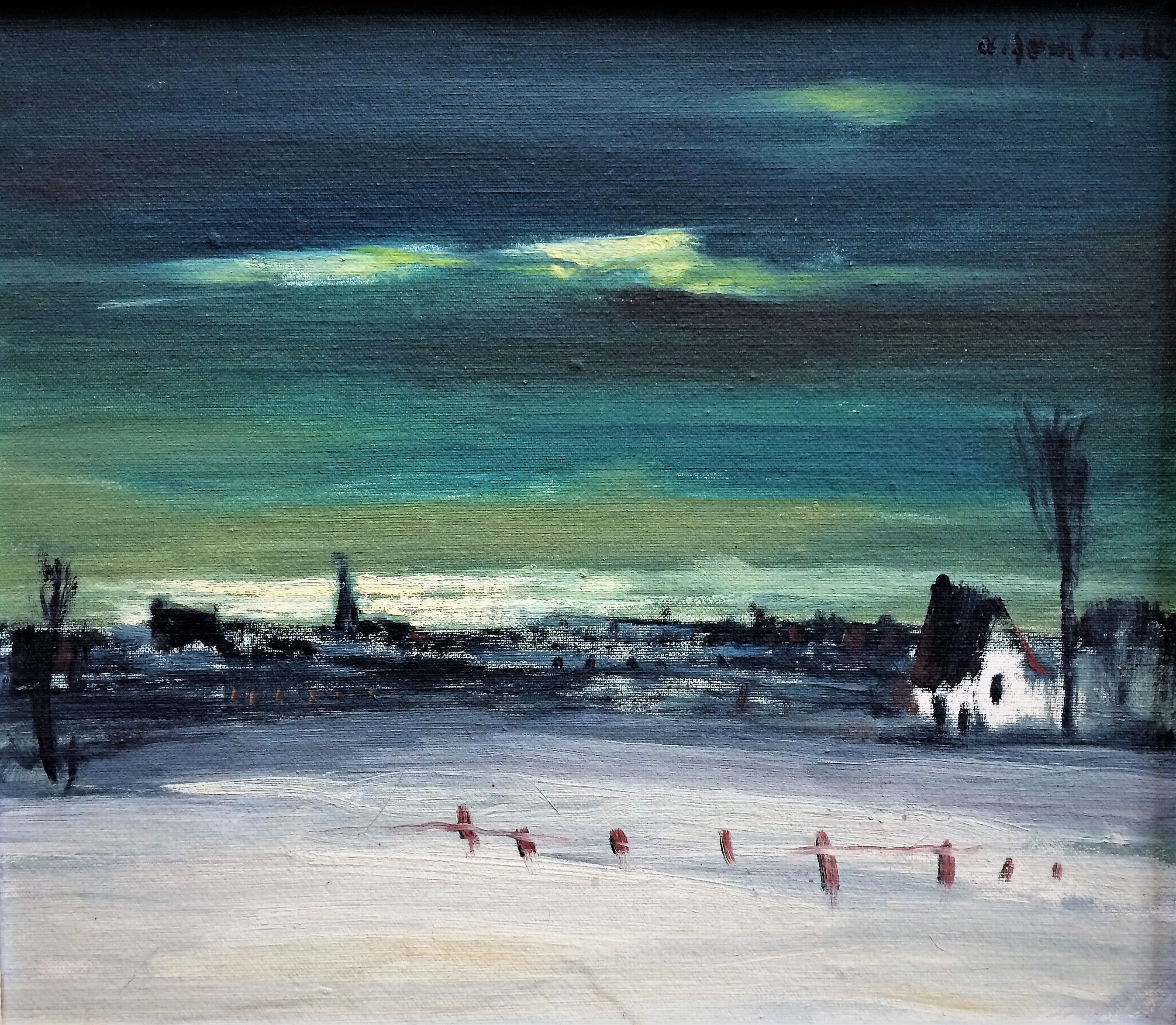 Arthur Lambrecht - (1904 - 1983) - Winterlandschap  kopen? Bied vanaf 49!