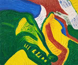 Bengt Lindstrom - Fantasiefigur, Tiefdruck auf dickem Bütten verkocht voor € 275!